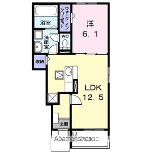 セシルⅡ【1階】の間取り
