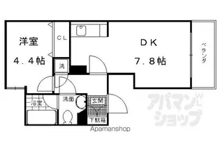 PARK SIDE MIBU ANNEX【1階】の間取り