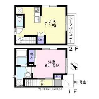 ラ フィーネ【1階】の間取り