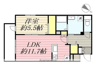 クラルテラセ新宿富久【4階】の間取り