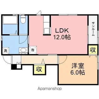 ミピアーチェ【B102号室】の間取り