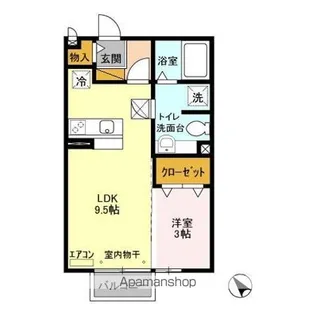 セジュール向山【1階】の間取り