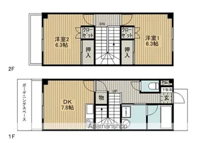 サンリツ・プレース殿屋敷【13号室】の間取り