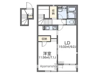 レオネクストオリーブ【201号室】の間取り