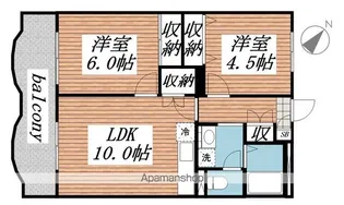モナミヴィレッジ富里【302号室】の間取り