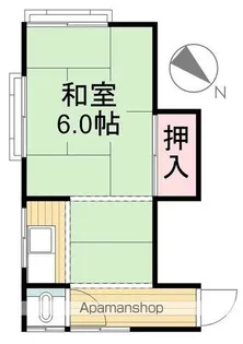 小島アパート【2階】の間取り