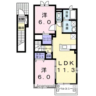 グリーンビュー・プラッツ【2階】の間取り