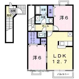 ラファエルA【2階】の間取り