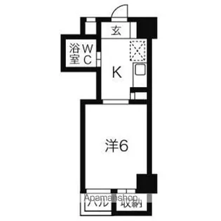 露橋ロイヤルハイツ I【4階】の間取り