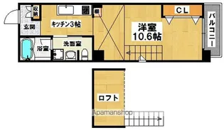 TKアンバーコート宿院【10階】の間取り