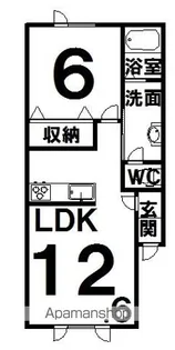 フェリジータⅠ【2階】の間取り