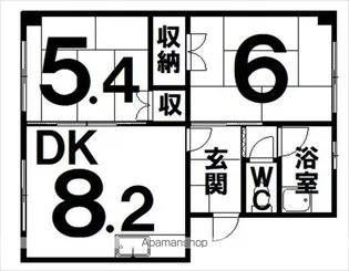 松井ハイツ【2階】の間取り