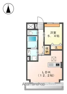 GNO.1 美女神【102号室】の間取り