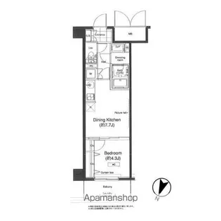グランハイツ高田馬場【6階】の間取り