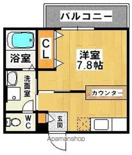 カリーノ北長尾【1階】の間取り