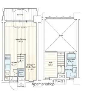 ドゥーエ新丸子【3階】の間取り