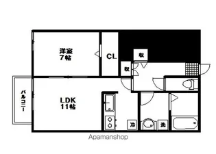 シエスタ【1階】の間取り
