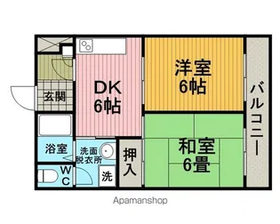 ボーネン刀根山【102号室】の間取り