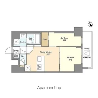 ドゥーエ浅草【13階】の間取り