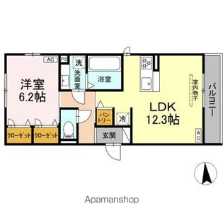 AMABILE【2階】の間取り