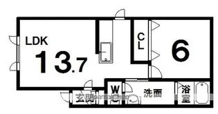 ラフィーネA【2階】の間取り