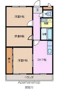 レジデンスときわ【301号室】の間取り