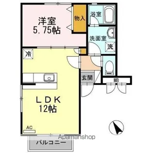 アールエムハイツ Ⅰ【1階】の間取り