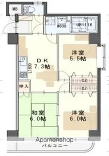 グレースJUN【501号室】の間取り