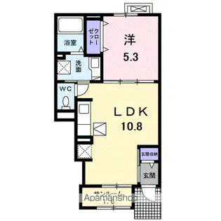 メンリッヒェン・ウッド【1階】の間取り