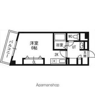 サテラ北34条【5階】の間取り