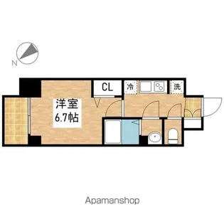プレサンス鶴舞ファースト【9階】の間取り