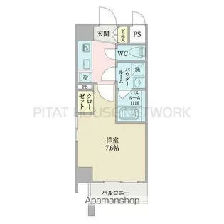 K SMART小牧【706号室】の間取り