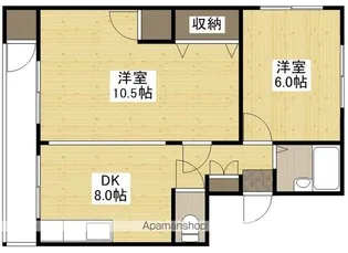 アズサコーポ【4階】の間取り