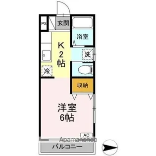 ハーミテージ【2階】の間取り
