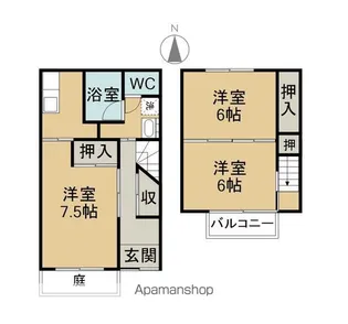 千引ハイツ【D号室】の間取り