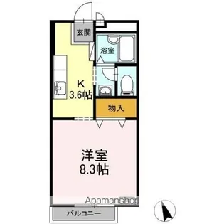 サンガーデンさつき B棟【2階】の間取り