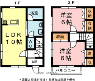 静岡県浜松市中央区富塚町【テラスハウス】の間取り