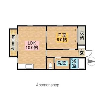 ドミール井上【203号室】の間取り