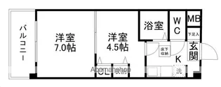 上杉五番館【4階】の間取り