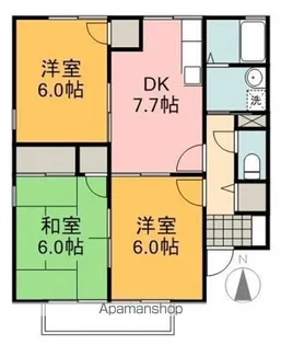 エンゼルハイムB棟【201号室】の間取り
