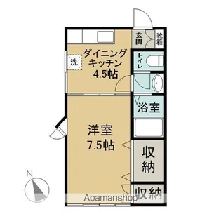 ベルシティⅡ【201号室】の間取り