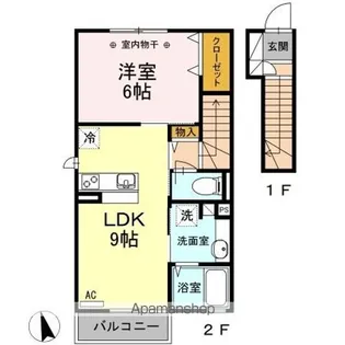 セゾン宮坂【2階】の間取り