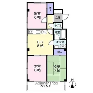 第2マルヤスハイツ【3階】の間取り