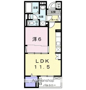 オリエンス【1階】の間取り