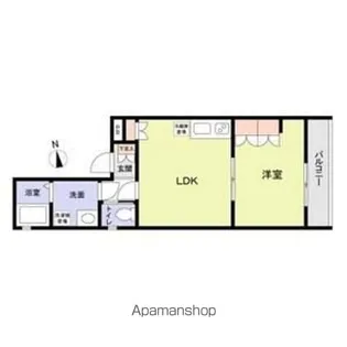 Lycoris西小山【2階】の間取り
