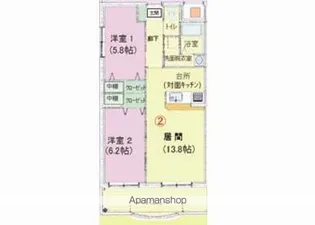 ブライムボォウレジデンスC棟【3階】の間取り