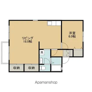 カーサ・アルビオンE【105号室】の間取り