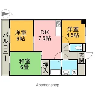 橘AKビル【8階】の間取り