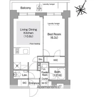 コンフォリア・リヴ文京護国寺【3階】の間取り