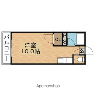 モンシャトー【302号室】の間取り